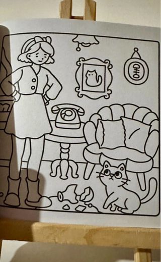 Caderno de pintar Cat Mom