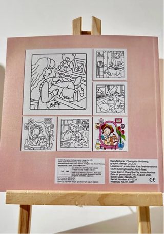 Caderno de pintar Cat Mom