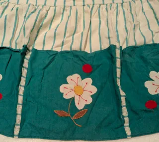 Grembiule vintage anni '60 con fiori