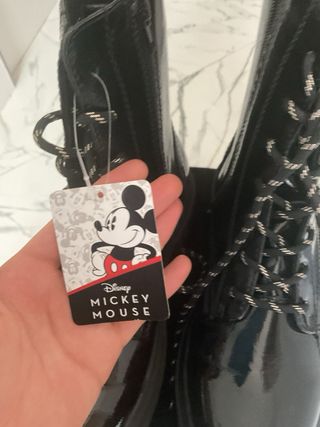 Botas Disney Mickey Mouse Negras estilo Dr.Martens