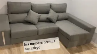 Nuovo divano chaise longue in tessuto Aqualine, ideale per famiglie e animali domestici