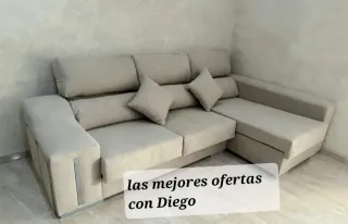 Nuovo divano chaise longue in tessuto Aqualine, ideale per famiglie e animali domestici