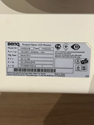 Monitor de ordenador en buen funcionamiento.