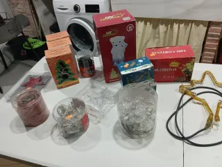 Luci di Natale Rosse e Trasparenti