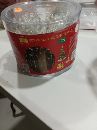 Luci di Natale Rosse e Trasparenti