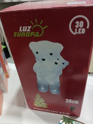 Luci di Natale Rosse e Trasparenti