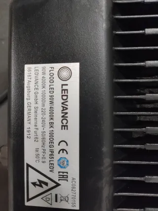 Faro LED Ledvance 90W IP65 Nero