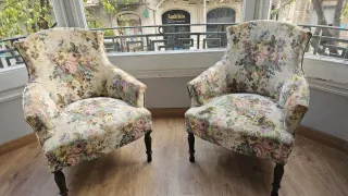 Poltrone vintage stampate (2 unità)