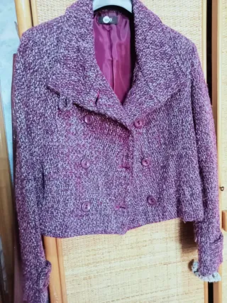 Blazer donna doppio petto melange