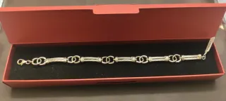 Pulsera Plata Rodiada Maciza