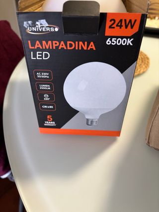 lampadina led globo 6500k