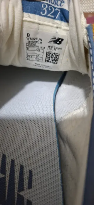 Zapatillas New Balance Azul y Amarillo