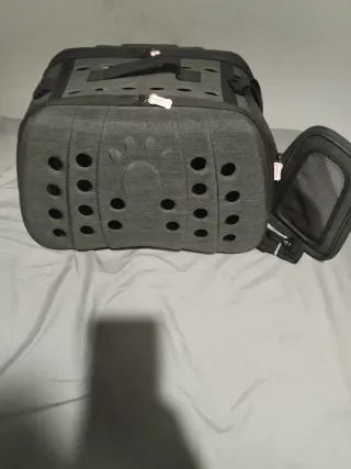 Transportín para mascotas negro