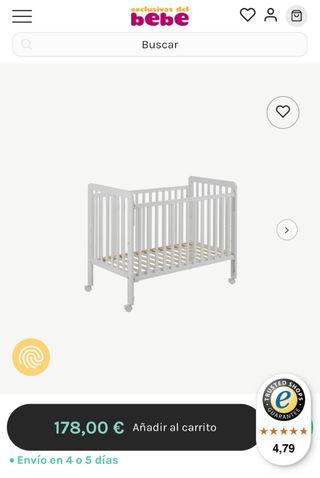 Cuna IKID 60x120 cm NUEVA