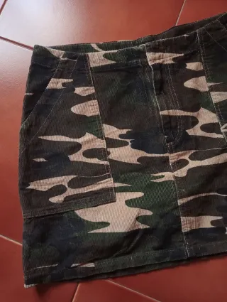 Gonna velluto camouflage Scout