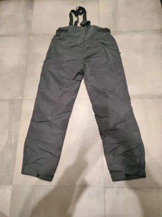 Pantalones de esquí negros con tirantes