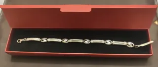 Pulsera Plata Rodiada Maciza