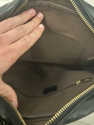 Borsa a tracolla Gucci nera GG Monogram