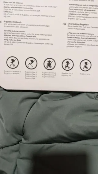 Saco silla bugaboo Nuevo Verde Pino