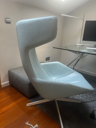 Butaca piel firma italiana Moroso