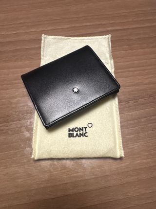 Monedero Montblanc Piel Negra Nuevo
