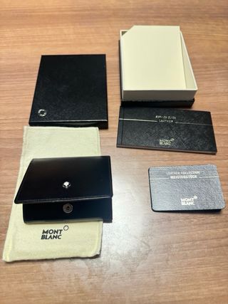 Monedero Montblanc Piel Negra Nuevo