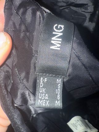 Chaleco fiesta de lentejuelas y ante Talla M de Ma