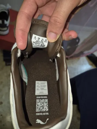 Zapatos Puma Blanco y Marrón