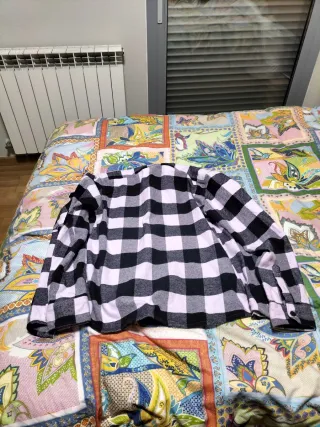 Camisa Dickies cuadros rosa y negro