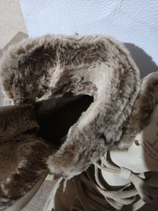 Botas Panama Jack mujer beige precio no negociable