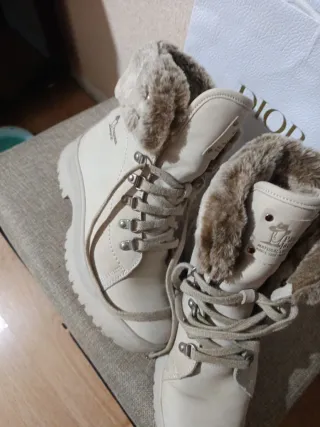 Botas Panama Jack mujer beige precio no negociable