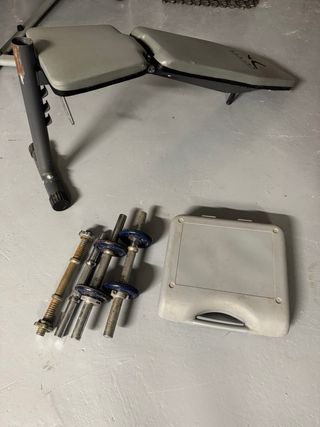 Maletín de pesas y mancuernas