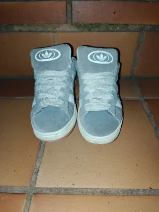 Zapatillas Adidas Campus Grises Blancas