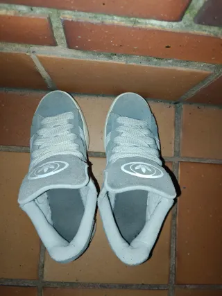 Zapatillas Adidas Campus Grises Blancas