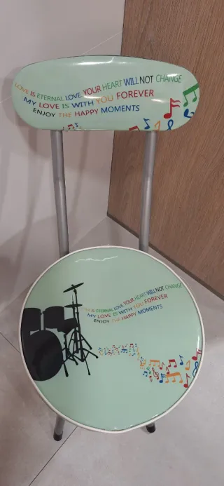 Banqueta silla plegable con diseño alegre y bonito