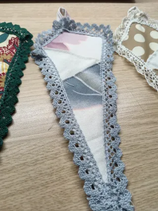 Porta tijeras, especial bolillos, costura, p. Cruz