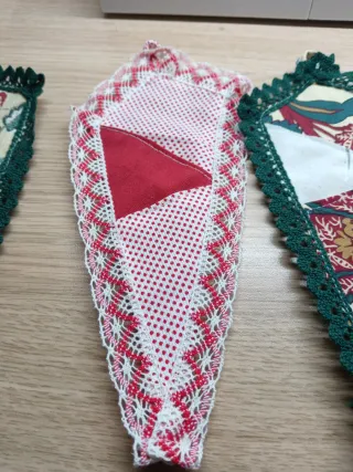 Porta tijeras, especial bolillos, costura, p. Cruz