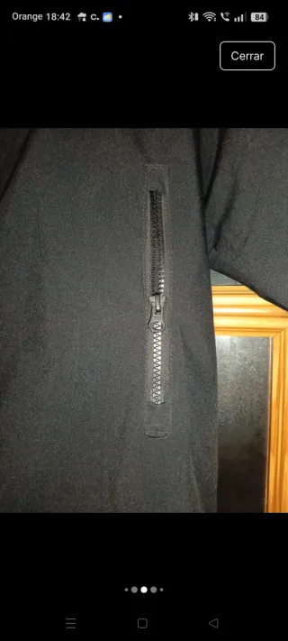 Abrigo negro tres cuartos Primark