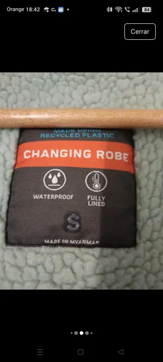 Abrigo negro tres cuartos Primark