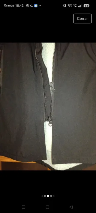 Abrigo negro tres cuartos Primark