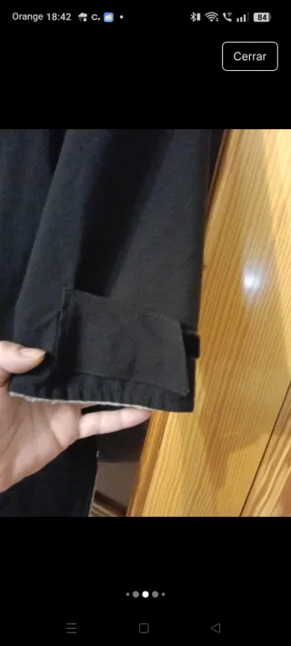 Abrigo negro tres cuartos Primark