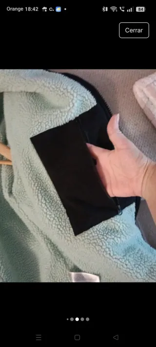 Abrigo negro tres cuartos Primark