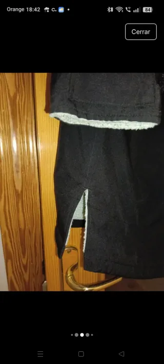 Abrigo negro tres cuartos Primark