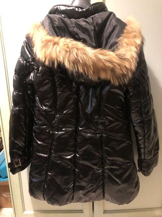 Giubbotto donna vernice lucido cappuccio S