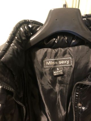 Giubbotto donna vernice lucido cappuccio S