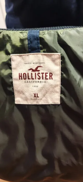 Chaqueta Bomber Hollister Azul