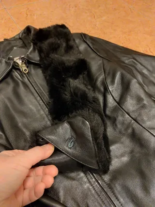 Cazadora Piel Auténtica 100% negra