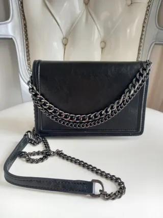 Bolso Zara Negro Cadena