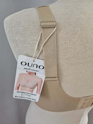 Sujetadores nuevos negro y visón XXXL