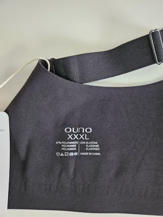 Sujetadores nuevos negro y visón XXXL